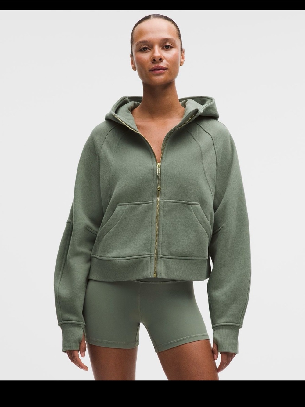 Lululemon cropped scuba hoodie
